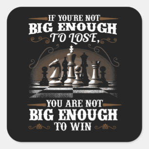 Pegatina Cuadrada Juego de ajedrez