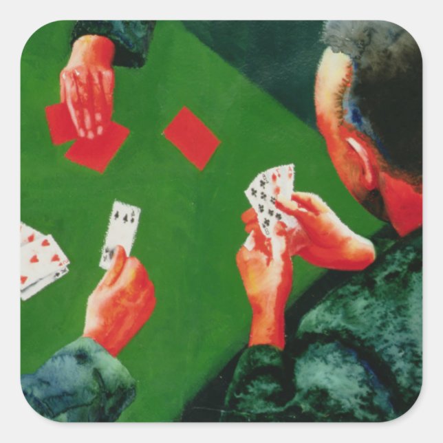 Pegatina Cuadrada Juego de cartas 1988 (Anverso)