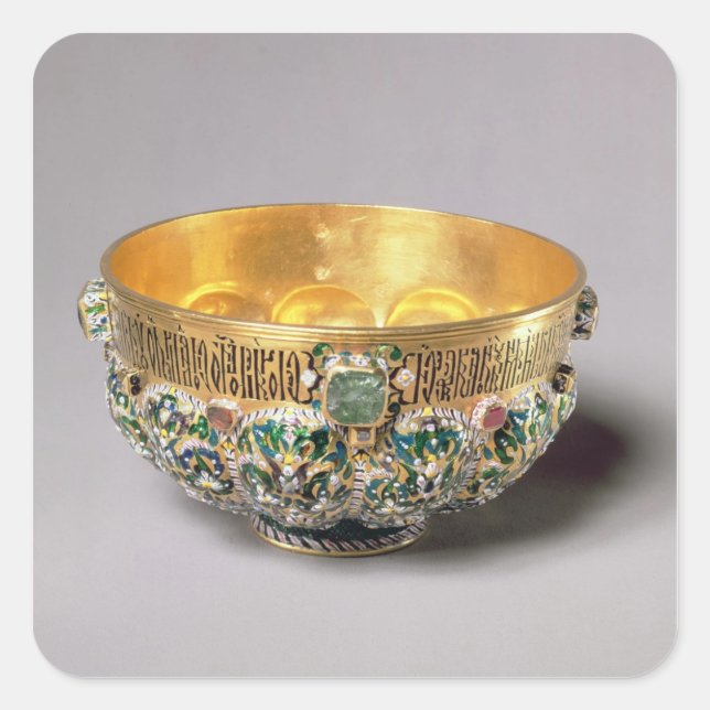 Pegatina Cuadrada juego de intestino Grabado en relieve (Anverso)