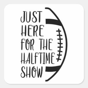 Pegatina Cuadrada Juego deportivo de fútbol equipo americano regalo 