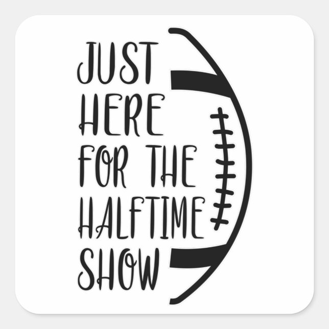 Pegatina Cuadrada Juego deportivo de fútbol equipo americano regalo  (Anverso)