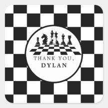 Jugador de ajedrez y juegos nocturnos Feliz cumple