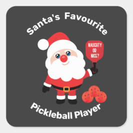 Pegatina Cuadrada Jugador favorito de baloncesto de 🎅 Santa