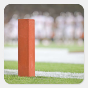 Pegatina Cuadrada Jugadores en fondo