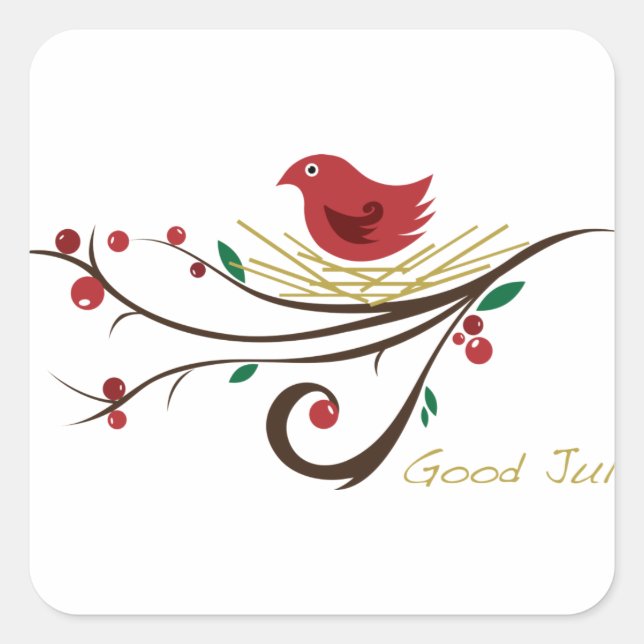 Pegatina Cuadrada Jul bueno (Anverso)