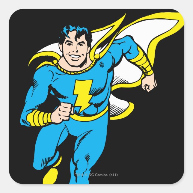 Pegatina Cuadrada Junior Running (Anverso)