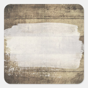 Pegatina Cuadrada Juntas de madera rústica Shabby Grunge Vintage Pin