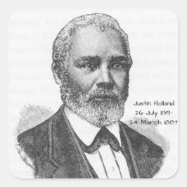 Pegatina Cuadrada Justin Holland