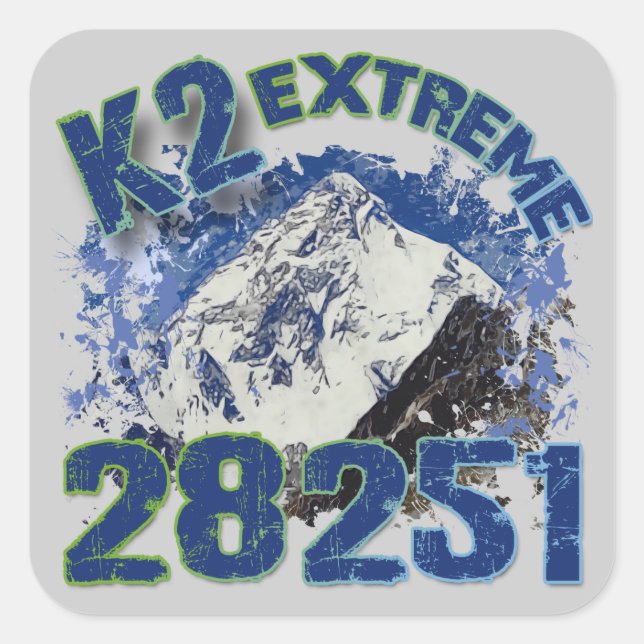 Pegatina Cuadrada K2 Extreme 28251 (Anverso)