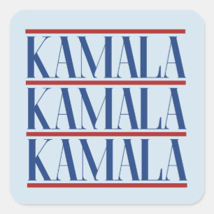 Pegatina Cuadrada Kamala 2024 Votación Kamala Harris 2024