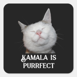 Pegatina Cuadrada Kamala es perfecta
