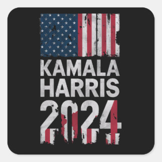 PEGATINA CUADRADA KAMALA HARRIS 2024
