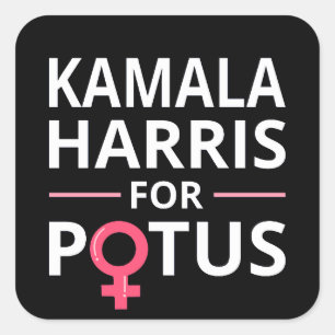Pegatina Cuadrada Kamala Harris por POTUS I