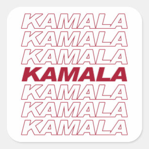 PEGATINA CUADRADA KAMALA KAMALA KAMALA