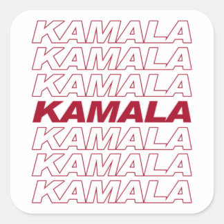 PEGATINA CUADRADA KAMALA KAMALA KAMALA