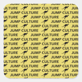 Pegatina Cuadrada kangaroo