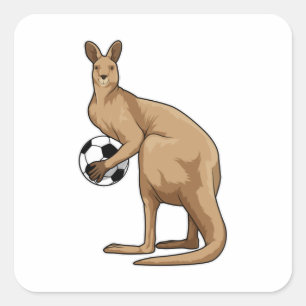 Pegatina Cuadrada Kangaroo en Soccer Sports