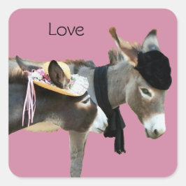 Pegatina Cuadrada Katy y Stuart