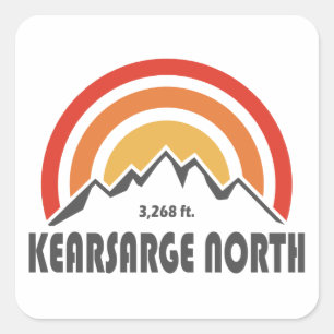 Pegatina Cuadrada Kearsarge North New Hampshire