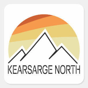 Pegatina Cuadrada Kearsarge North New Hampshire Retro