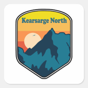 Pegatina Cuadrada Kearsarge North New Hampshire Sunrise