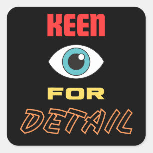 Pegatina Cuadrada Keen Eye