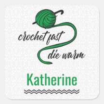 Kelly Green Crochet Fast, muere caliente