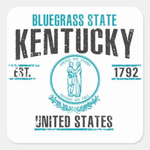 Pegatina Cuadrada Kentucky