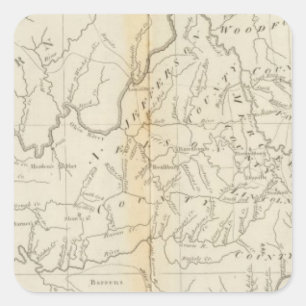 Pegatina Cuadrada Kentucky 4