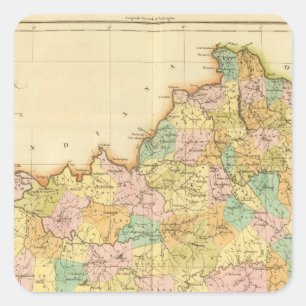 Pegatina Cuadrada Kentucky los E.E.U.U.