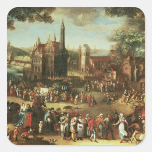 Pegatina Cuadrada Kermesse en Avdenarde