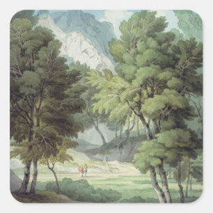 Pegatina Cuadrada Kerswell, Devon