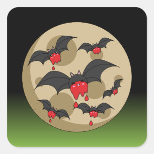 Pegatina Cuadrada Ketchup Eater Vampire Bats