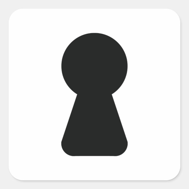 PEGATINA CUADRADA KEYHOLE (Anverso)