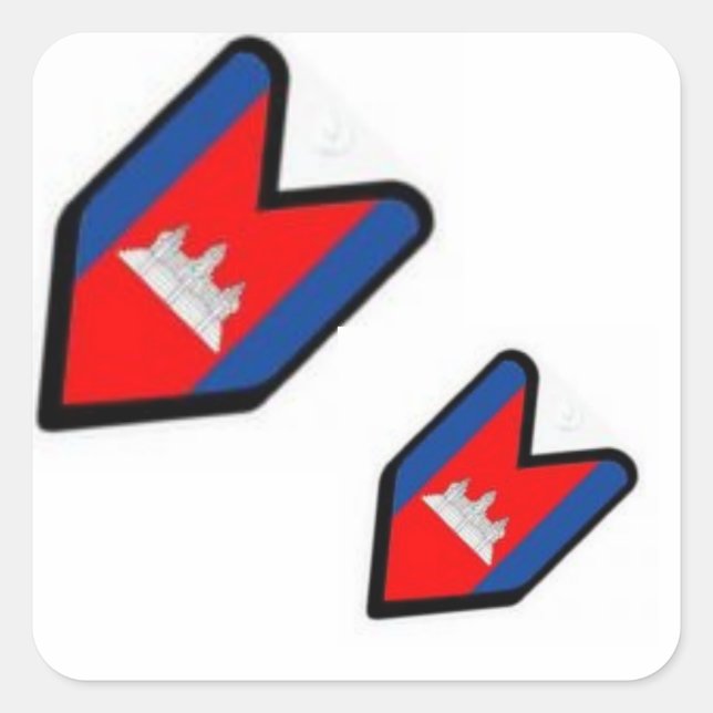 PEGATINA CUADRADA KHMER (Anverso)