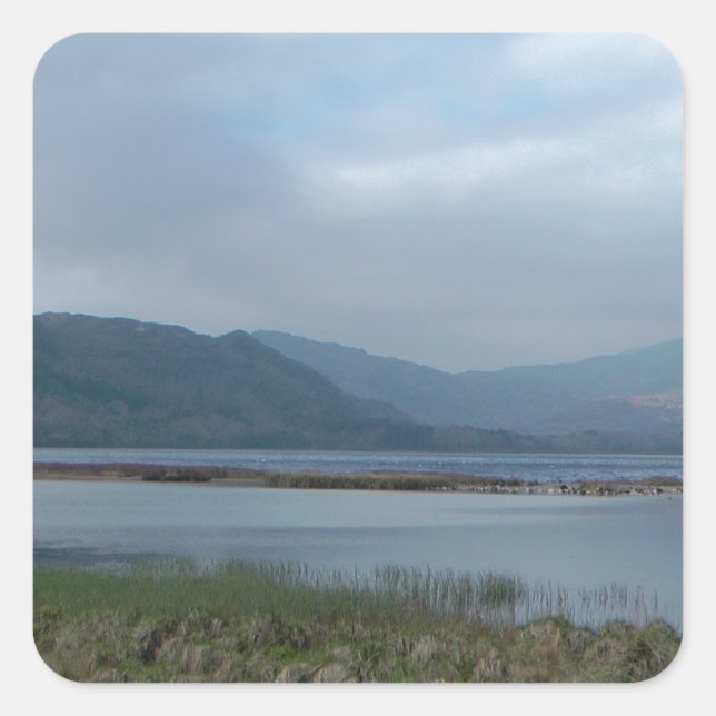 Pegatina Cuadrada Killarney Ireland (Anverso)