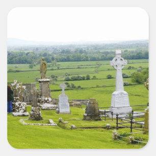 Pegatina Cuadrada Killkenny, Irlanda. El espectáculo dramático de