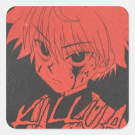 Pegatina Cuadrada killua