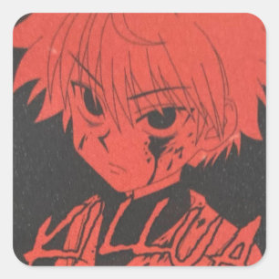 Pegatina Cuadrada killua