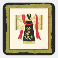 Kimono japonés tradicional con impresión floral