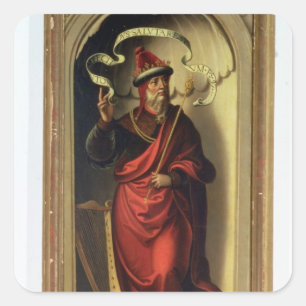 Pegatina Cuadrada King David