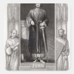 Pegatina Cuadrada King John
