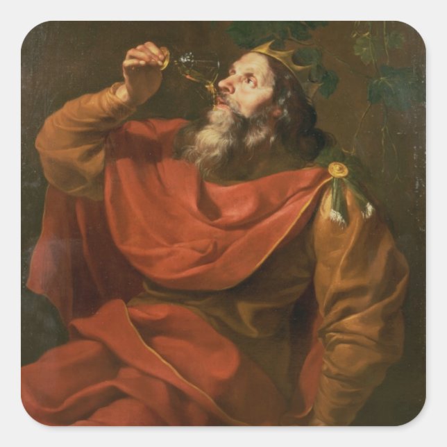 Pegatina Cuadrada King Midas (Anverso)