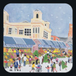 Pegatina Cuadrada Kingston Market Surrey 2<br><div class="desc">Kingston Market Surrey (con papel) Joel Judy / Colección privada / Bridgeman Images Inglaterra Surrey Reino Unido Europa</div>