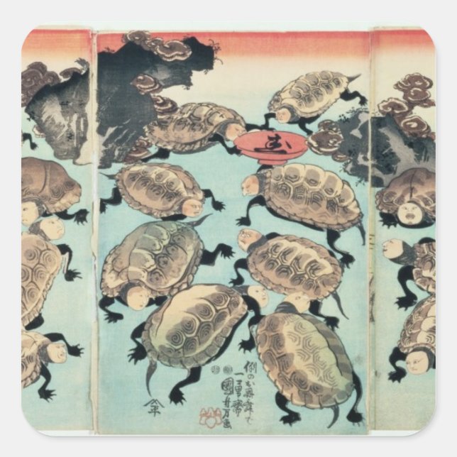 Pegatina Cuadrada Kinki-Myo-Myo (Anverso)