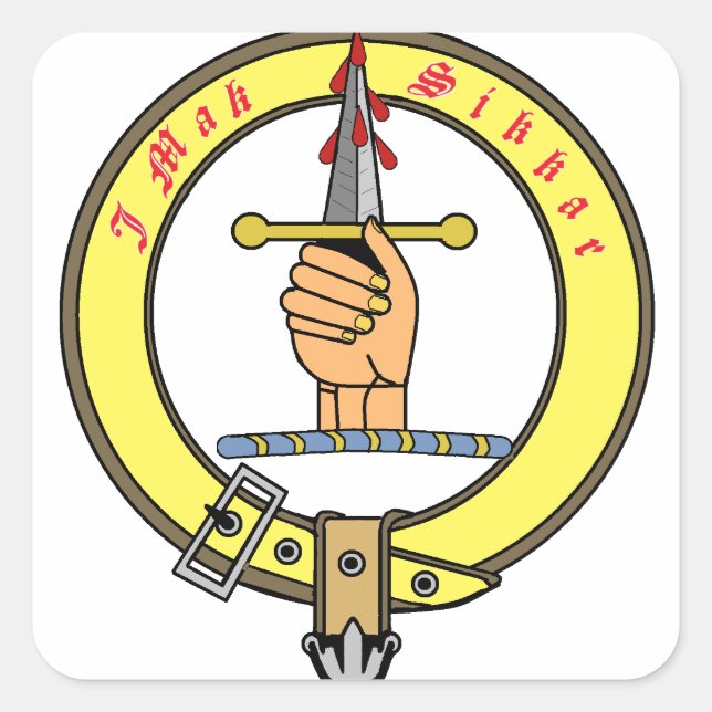 Pegatina Cuadrada Kirkpatrick Kilpatrick (Anverso)