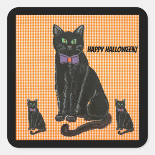 Pegatina Cuadrada Kitty, Kitty, Kitty Pillow