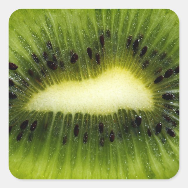Pegatina Cuadrada Kiwi Fruit (Anverso)