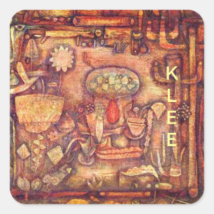 Pegatina Cuadrada Klee - Teatro Botánico