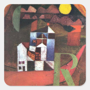 Pegatina Cuadrada Klee - Villa R